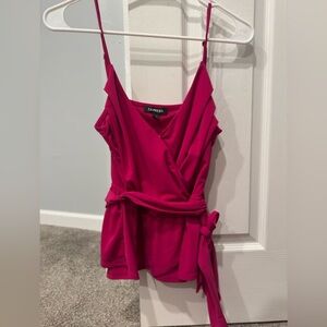 Express Wrap Sleeveless Blouse